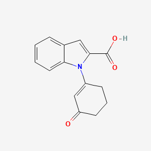 1-(3-Oxocyclohex-1-en-1-yl)-1H-indole-2-carboxylic acid