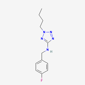 molecular formula C12H16FN5 B1185775 2-butyl-N-(4-fluorobenzyl)-2H-tetraazol-5-amine 