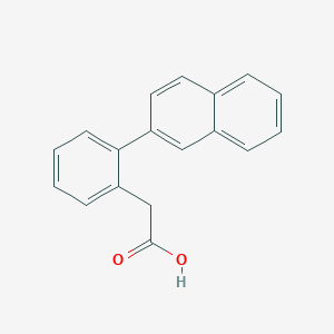 molecular formula C18H14O2 B11857834 2-(2-(Naphthalen-2-yl)phenyl)acetic acid 