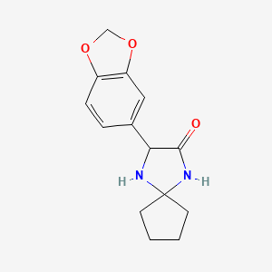 3-(Benzo[d][1,3]dioxol-5-yl)-1,4-diazaspiro[4.4]nonan-2-one