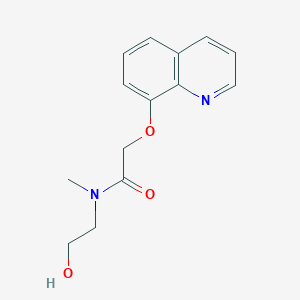 N-(2-Hydroxyethyl)-N-methyl-2-(quinolin-8-yloxy)acetamide