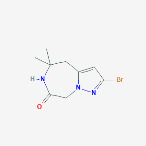 2-Bromo-5,5-dimethyl-5,6-dihydro-4H-pyrazolo[1,5-d][1,4]diazepin-7(8H)-one