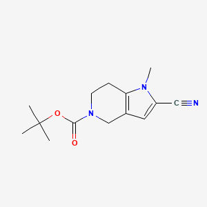 tert-Butyl 2-cyano-1-methyl-1,4,6,7-tetrahydro-5H-pyrrolo[3,2-c]pyridine-5-carboxylate