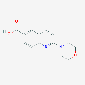 molecular formula C14H14N2O3 B11857895 2-Morpholinoquinoline-6-carboxylic acid 