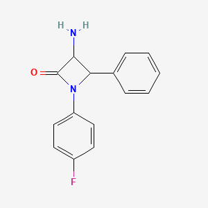 3-Amino-1-(4-fluorophenyl)-4-phenylazetidin-2-one