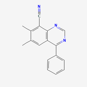 6,7-Dimethyl-4-phenylquinazoline-8-carbonitrile