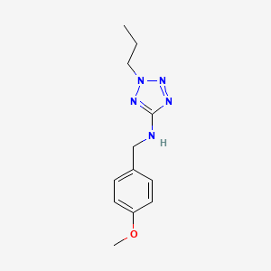 molecular formula C12H17N5O B1185792 N-(4-methoxybenzyl)-2-propyl-2H-tetrazol-5-amine 