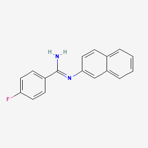 4-Fluoro-N-(naphthalen-2-yl)benzimidamide