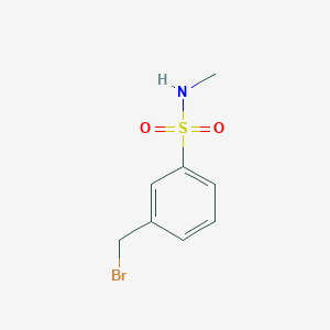 molecular formula C8H10BrNO2S B11857985 3-(bromomethyl)-N-methylbenzenesulfonamide 