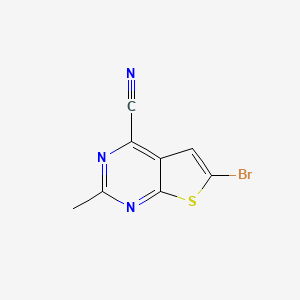 6-Bromo-2-methylthieno[2,3-d]pyrimidine-4-carbonitrile