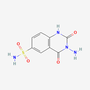 6-Quinazolinesulfonamide, 1,2,3,4-tetrahydro-3-amino-2,4-dioxo-