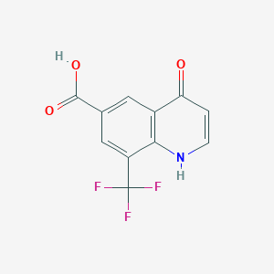 4-Hydroxy-8-(trifluoromethyl)quinoline-6-carboxylic acid