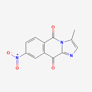 molecular formula C12H7N3O4 B11858074 3-Methyl-8-nitroimidazo[1,2-b]isoquinoline-5,10-dione CAS No. 62366-62-5