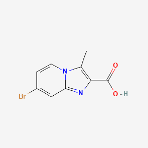 molecular formula C9H7BrN2O2 B11858075 7-Bromo-3-methylimidazo[1,2-a]pyridine-2-carboxylic acid 