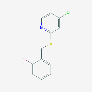 4-Chloro-2-((2-fluorobenzyl)thio)pyridine