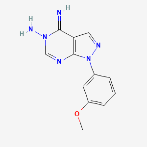 4-Imino-1-(3-methoxyphenyl)-1H-pyrazolo[3,4-d]pyrimidin-5(4H)-amine