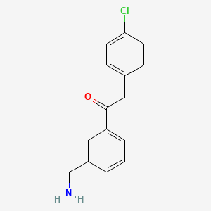 1-(3-(Aminomethyl)phenyl)-2-(4-chlorophenyl)ethanone