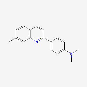 molecular formula C18H18N2 B11858365 N,N-dimethyl-4-(7-methylquinolin-2-yl)aniline CAS No. 30479-24-4