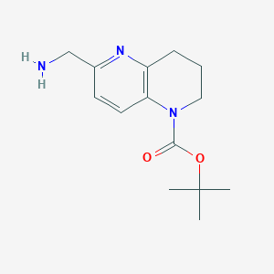 tert-Butyl 6-(aminomethyl)-3,4-dihydro-1,5-naphthyridine-1(2H)-carboxylate