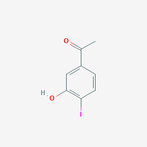 molecular formula C8H7IO2 B11858398 1-(3-Hydroxy-4-iodophenyl)ethanone 