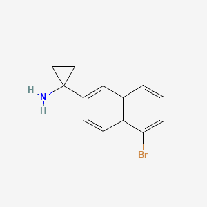 1-(5-Bromonaphthalen-2-YL)cyclopropan-1-amine