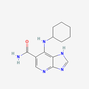 7-(cyclohexylamino)-1H-imidazo[4,5-b]pyridine-6-carboxamide