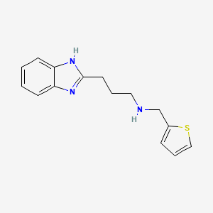 molecular formula C15H17N3S B1185847 3-(1H-benzimidazol-2-yl)-N-(2-thienylmethyl)-1-propanamine 
