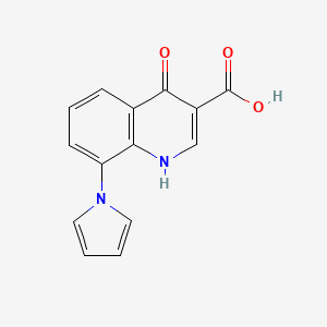 4-Oxo-8-(1H-pyrrol-1-yl)-1,4-dihydroquinoline-3-carboxylic acid