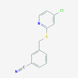 3-(((4-Chloropyridin-2-yl)thio)methyl)benzonitrile