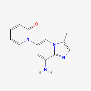 1-(8-Amino-2,3-dimethylimidazo[1,2-a]pyridin-6-yl)pyridin-2(1H)-one