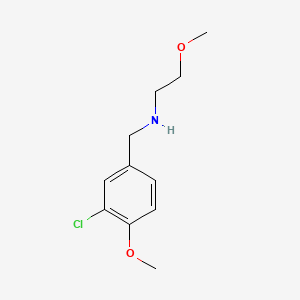 molecular formula C11H16ClNO2 B1185869 N-(3-chloro-4-methoxybenzyl)-2-methoxyethanamine 