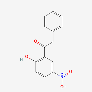 molecular formula C14H11NO4 B11858738 1-(2-Hydroxy-5-nitrophenyl)-2-phenylethanone 