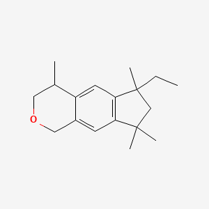 molecular formula C18H26O B11858752 6-Ethyl-1,3,4,6,7,8-hexahydro-4,6,8,8-tetramethylcyclopenta[G]-2-benzopyran CAS No. 78448-48-3