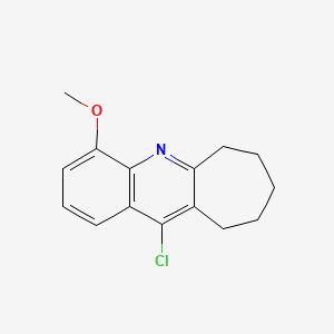 molecular formula C15H16ClNO B11858754 6H-CYCLOHEPTA(b)QUINOLINE, 7,8,9,10-TETRAHYDRO-11-CHLORO-4-METHOXY- CAS No. 5778-65-4