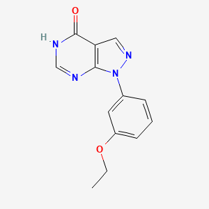 molecular formula C13H12N4O2 B11858756 1-(3-Ethoxyphenyl)-1H-pyrazolo[3,4-d]pyrimidin-4(5H)-one CAS No. 650628-45-8