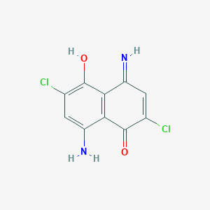 8-Amino-2,6-dichloro-5-hydroxy-4-iminonaphthalen-1(4H)-one