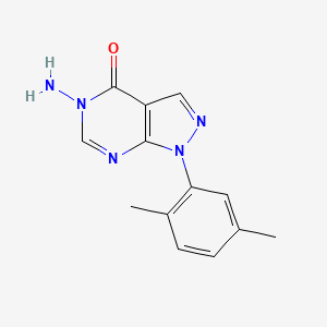 molecular formula C13H13N5O B11858803 5-Amino-1-(2,5-dimethylphenyl)-1H-pyrazolo[3,4-d]pyrimidin-4(5H)-one 