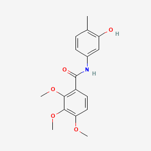 molecular formula C17H19NO5 B1185884 N-(3-hydroxy-4-methylphenyl)-2,3,4-trimethoxybenzamide 