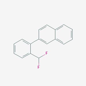 molecular formula C17H12F2 B11858882 2-(2-(Difluoromethyl)phenyl)naphthalene 