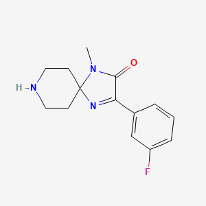 3-(3-Fluorophenyl)-1-methyl-1,4,8-triazaspiro[4.5]dec-3-en-2-one