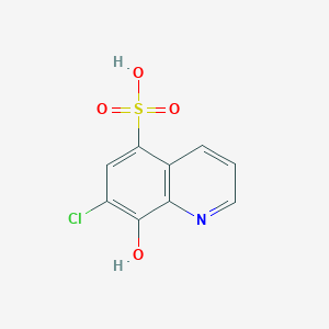 molecular formula C9H6ClNO4S B11859030 7-Chloro-8-hydroxyquinoline-5-sulfonic acid CAS No. 3062-36-0