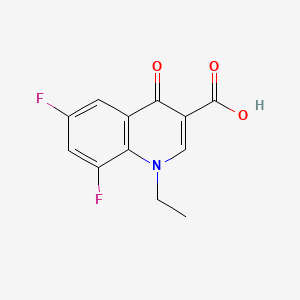 molecular formula C12H9F2NO3 B11859062 3-Quinolinecarboxylic acid, 1-ethyl-6,8-difluoro-1,4-dihydro-4-oxo- CAS No. 101830-83-5