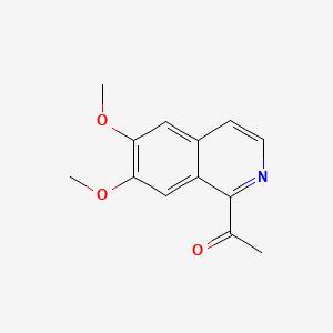 molecular formula C13H13NO3 B1185909 1-(6,7-Dimethoxy-1-isoquinolinyl)ethanone 