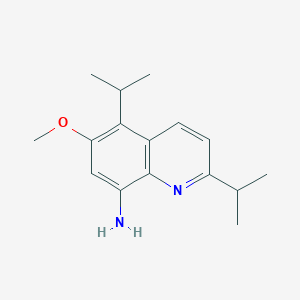 molecular formula C16H22N2O B11859104 6-Methoxy-2,5-di(propan-2-yl)quinolin-8-amine CAS No. 685092-62-0