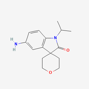 5-Amino-1-isopropyl-2',3',5',6'-tetrahydrospiro[indoline-3,4'-pyran]-2-one