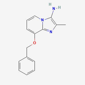 molecular formula C15H15N3O B11859185 8-(Benzyloxy)-2-methylimidazo[1,2-a]pyridin-3-amine 