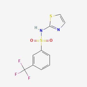 molecular formula C10H7F3N2O2S2 B1185919 N-(1,3-thiazol-2-yl)-3-(trifluoromethyl)benzenesulfonamide 