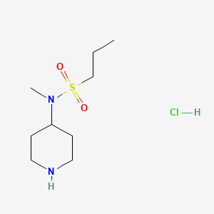 N-methyl-N-(piperidin-4-yl)propane-1-sulfonamide hydrochloride