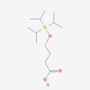 molecular formula C13H28O3Si B11859210 Butanoic acid, 4-[[tris(1-methylethyl)silyl]oxy]- CAS No. 195871-01-3