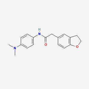 2-(2,3-dihydro-1-benzofuran-5-yl)-N-[4-(dimethylamino)phenyl]acetamide